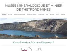 Tablet Screenshot of museemineralogique.com